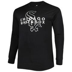 Chicago White Sox Big & Tall Long Sleeve T-Shirt - Black