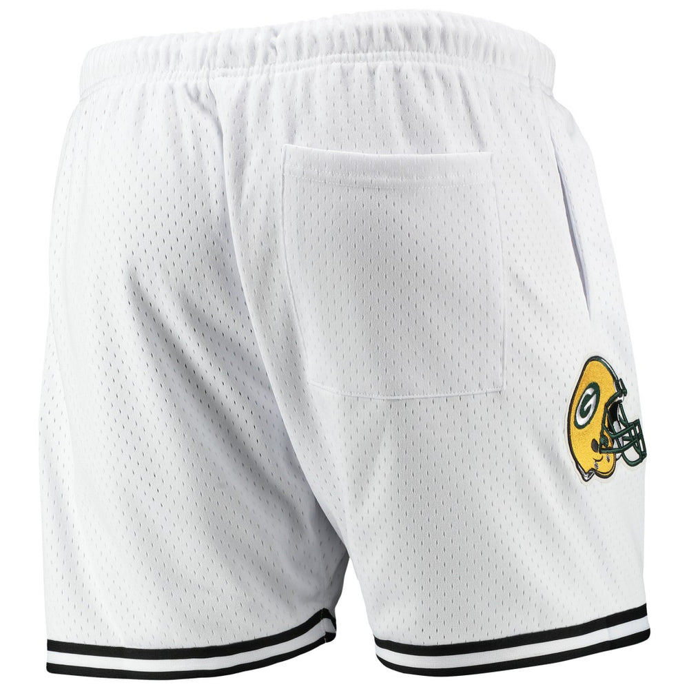 Green Bay Packers Pro Standard Mesh Shorts - White/Black outlet