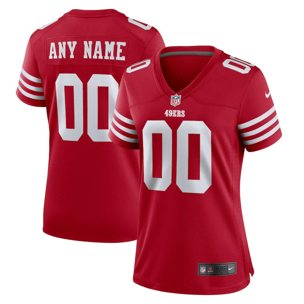 San Francisco 49ers Women's Game Custom Jersey - Scarlet | Nike discount