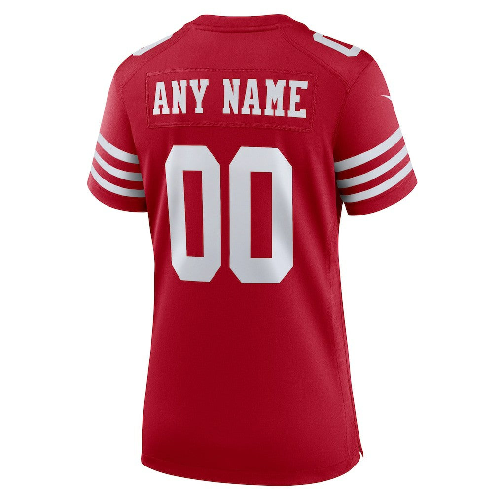 San Francisco 49ers Women's Game Custom Jersey - Scarlet | Nike discount