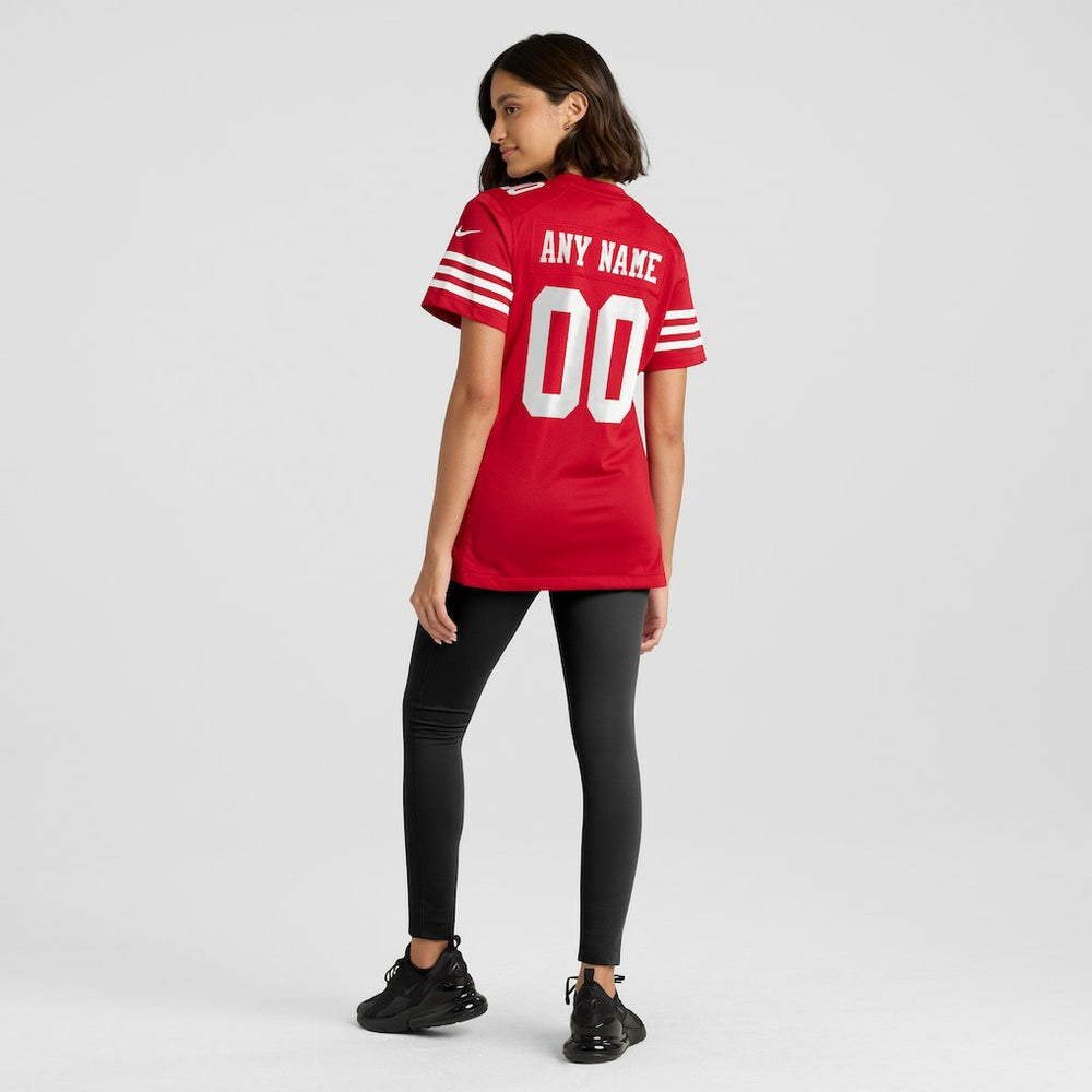 San Francisco 49ers Women's Game Custom Jersey - Scarlet | Nike discount