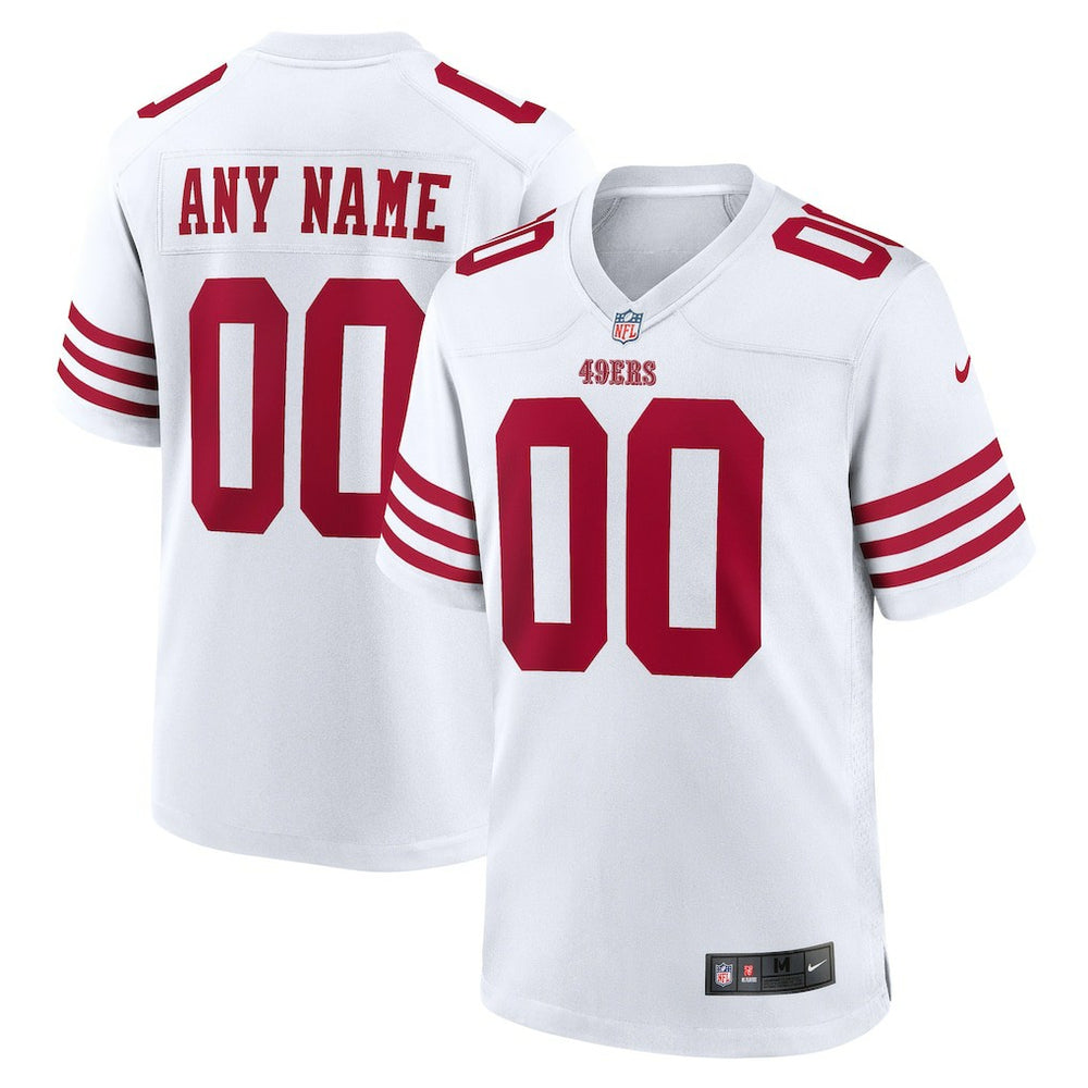 San Francisco 49ers Game Custom Player Jersey - White | Nike for sale
