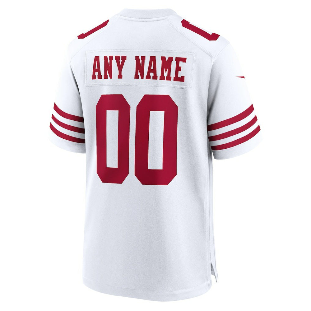 San Francisco 49ers Game Custom Player Jersey - White | Nike for sale