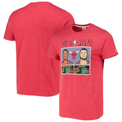 DeMar DeRozan/Zach LaVine Chicago Bulls Homage NBA Jam Tri-Blend T-Shirt sale - Heathered Red online