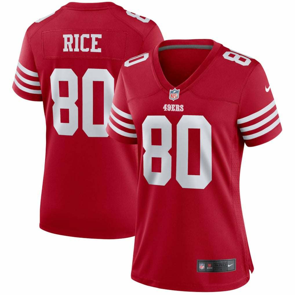 Jerry Rice San Francisco 49ers Women's Retired Player Game Jersey - Scarlet | Nike cheap