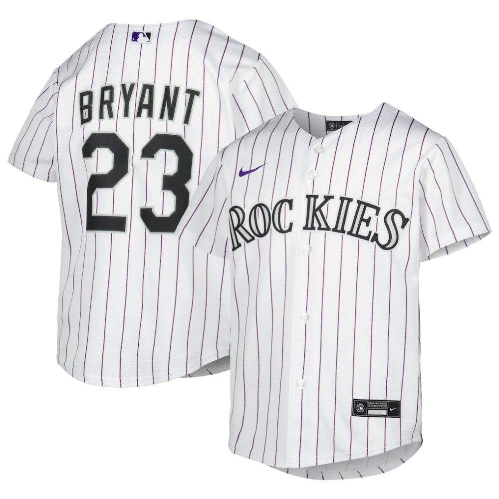 Kris Bryant Colorado Rockies Youth Alternate Replica Player Jersey - White | Nike