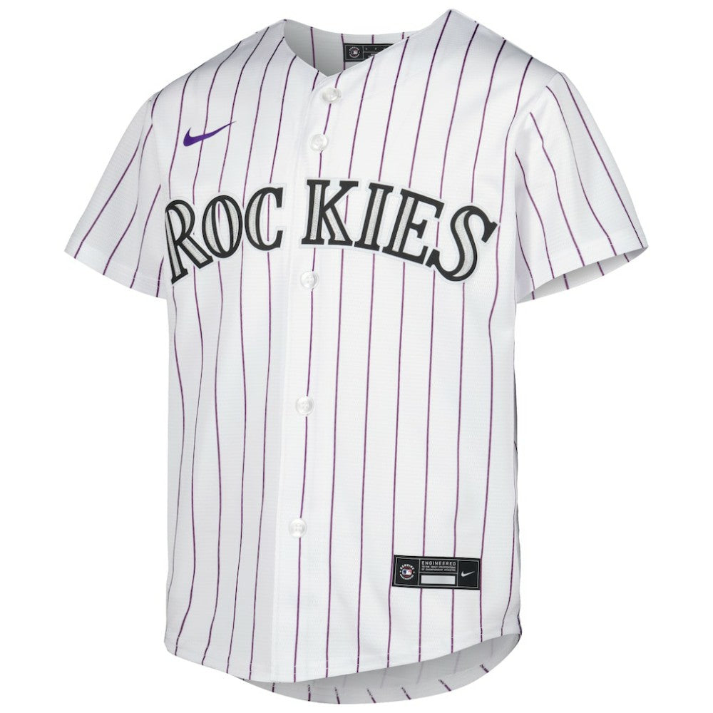 Kris Bryant Colorado Rockies Youth Alternate Replica Player Jersey - White | Nike