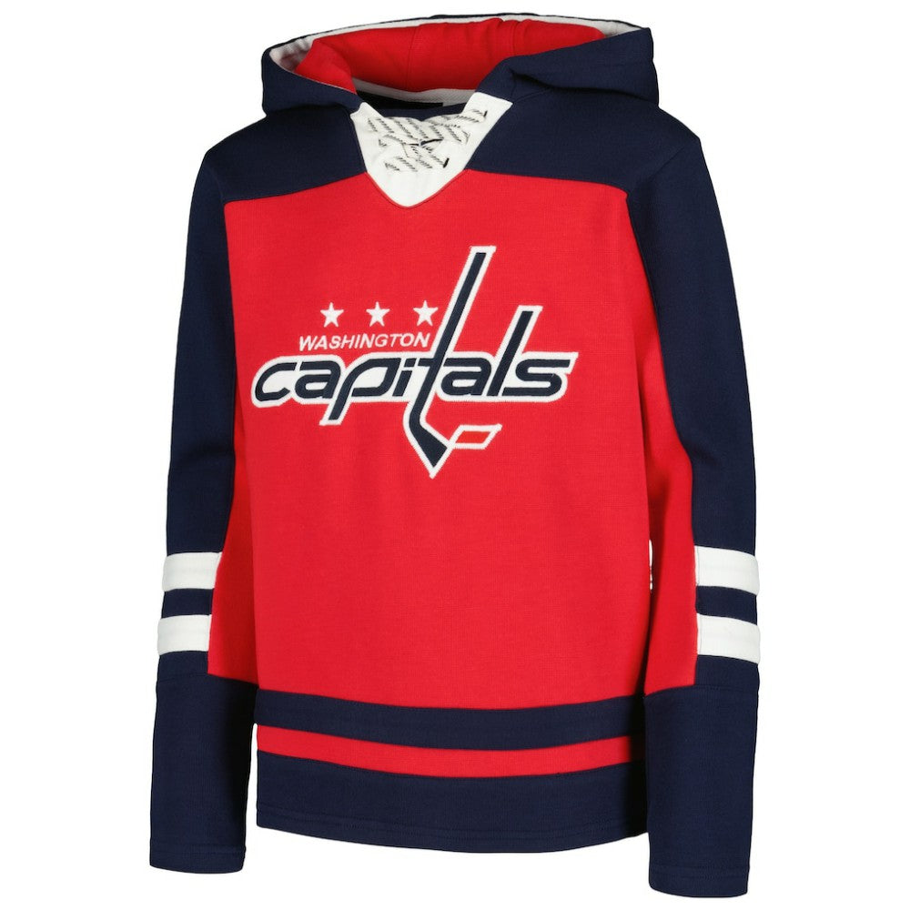 TJ Oshie Washington Capitals Youth Ageless Must-Have V-Neck Name & Number Pullover Hoodie Red