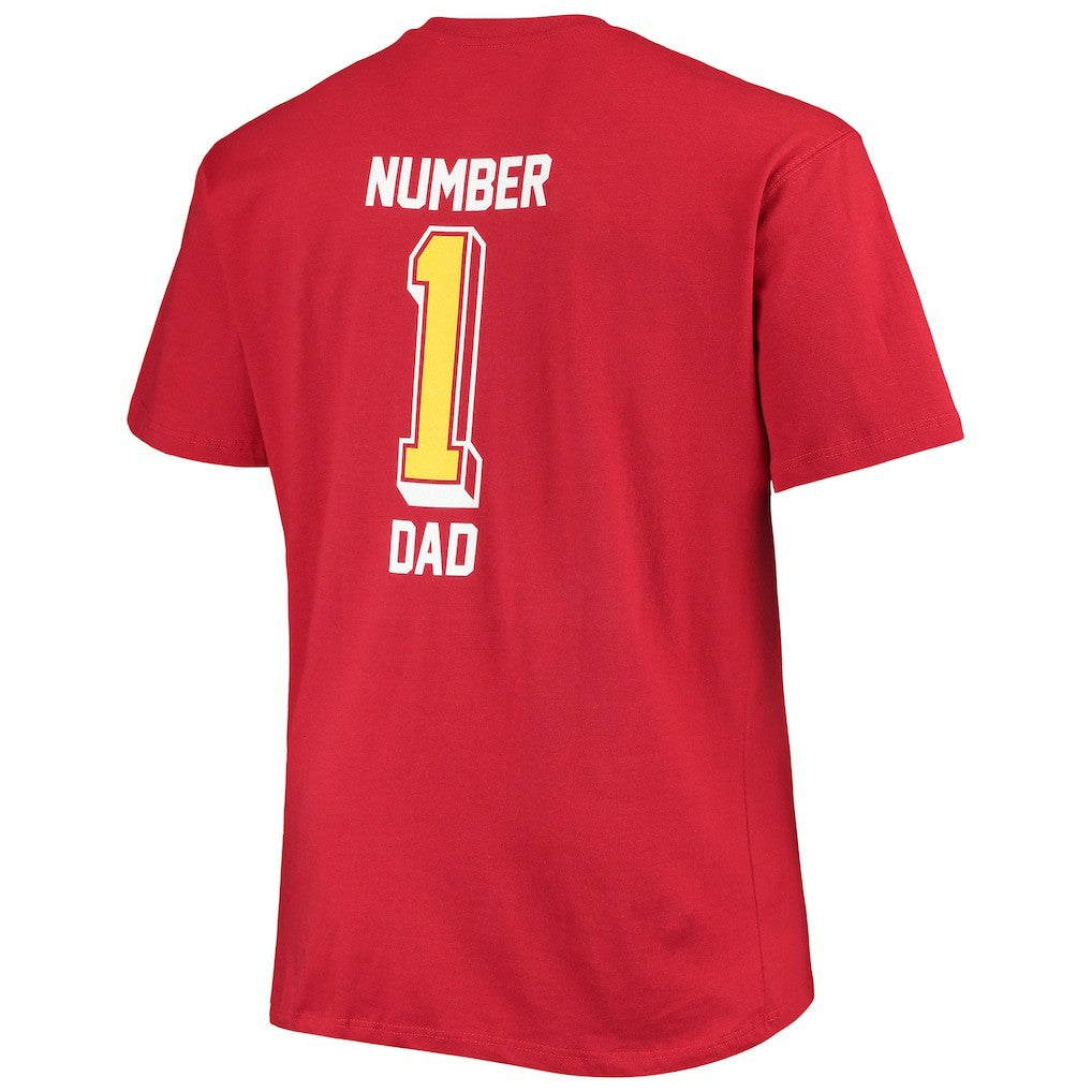 Arizona Cardinals Big & Tall #1 Dad 2-Hit T-Shirt - Cardinal for sale