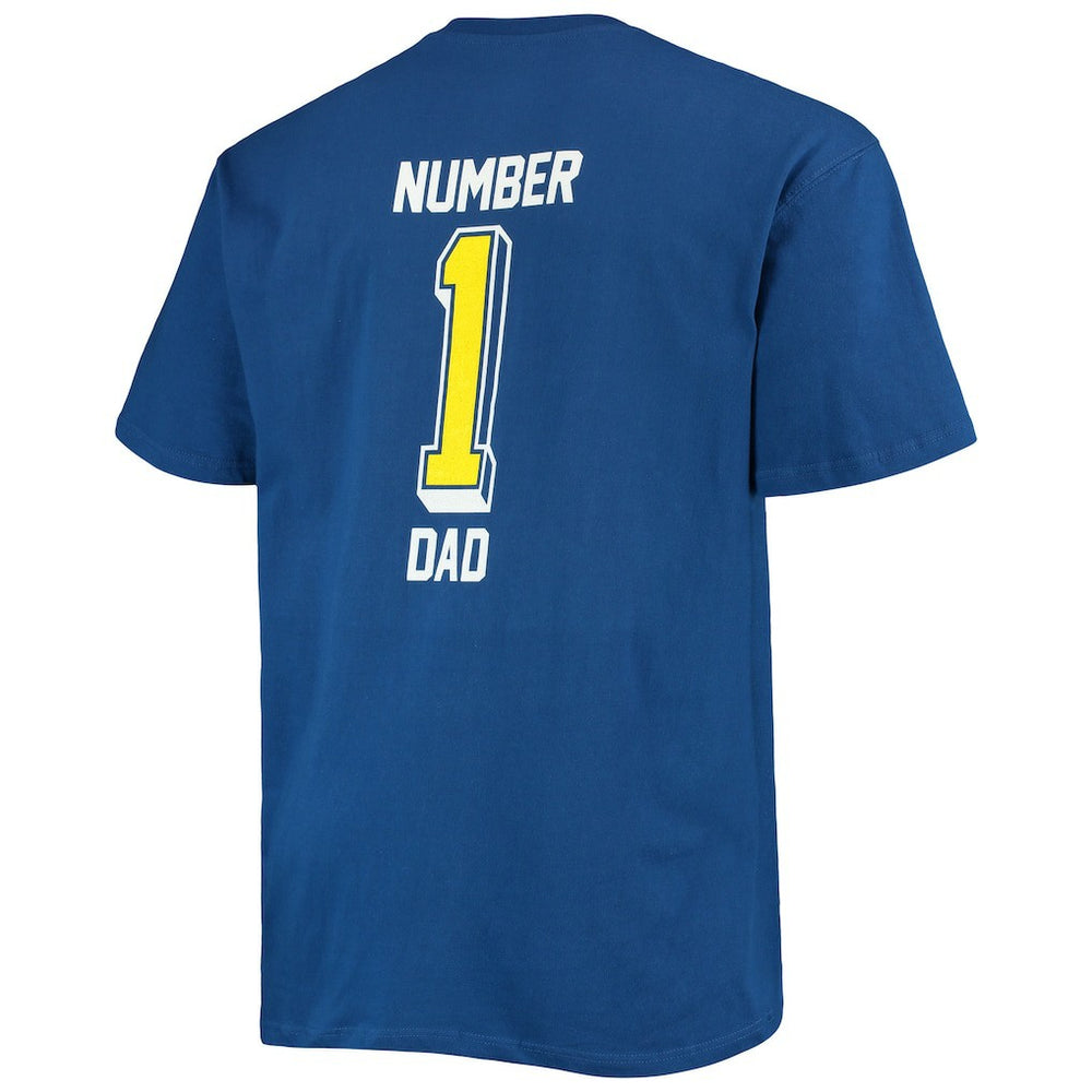 Los Angeles Rams Big & Tall #1 Dad 2-Hit T-Shirt - Royal discount