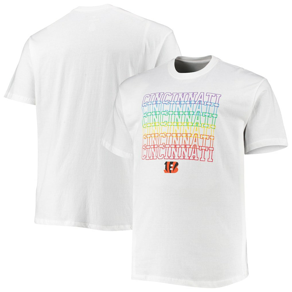 Cincinnati Bengals Big & Tall City Pride T-Shirt - White cheap