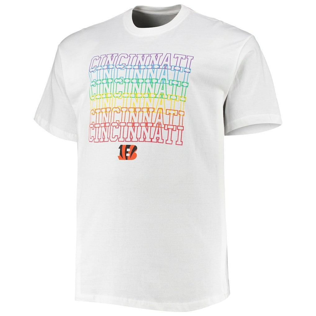 Cincinnati Bengals Big & Tall City Pride T-Shirt - White cheap