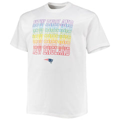 New England Patriots Big & Tall City Pride T-Shirt - White sale