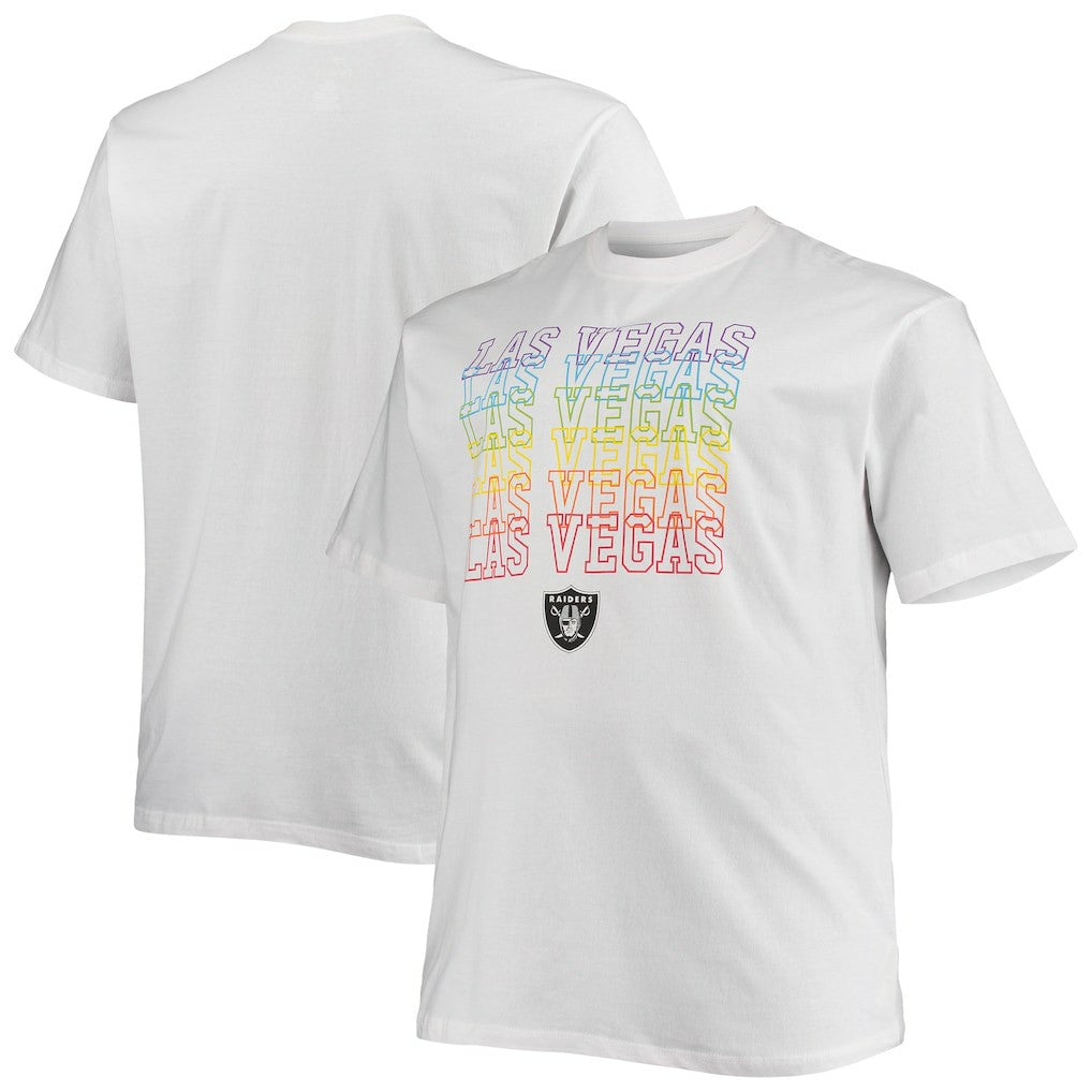 Las Vegas Raiders Big & Tall City Pride T-Shirt - White for sale