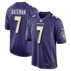 Rashod Bateman Baltimore Ravens Game Player Jersey - Purple | Nike outlet