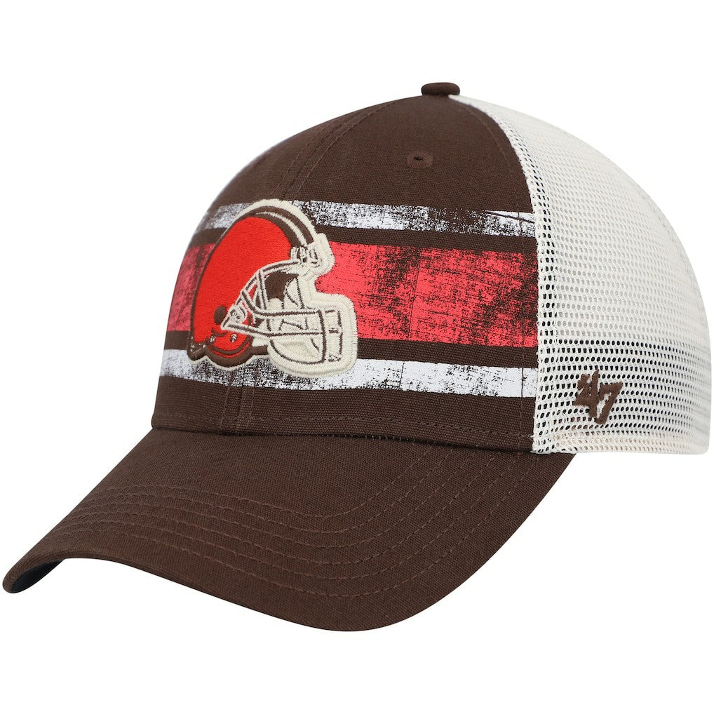 Cleveland Browns '47 Interlude MVP Trucker Snapback Hat - Brown/White discount