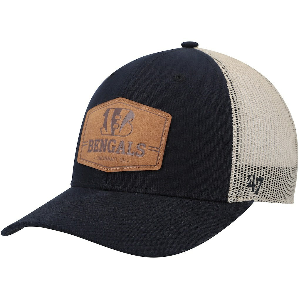 Cincinnati Bengals '47 Rawhide Trucker Adjustable Hat - Dark Navy/Natural sale