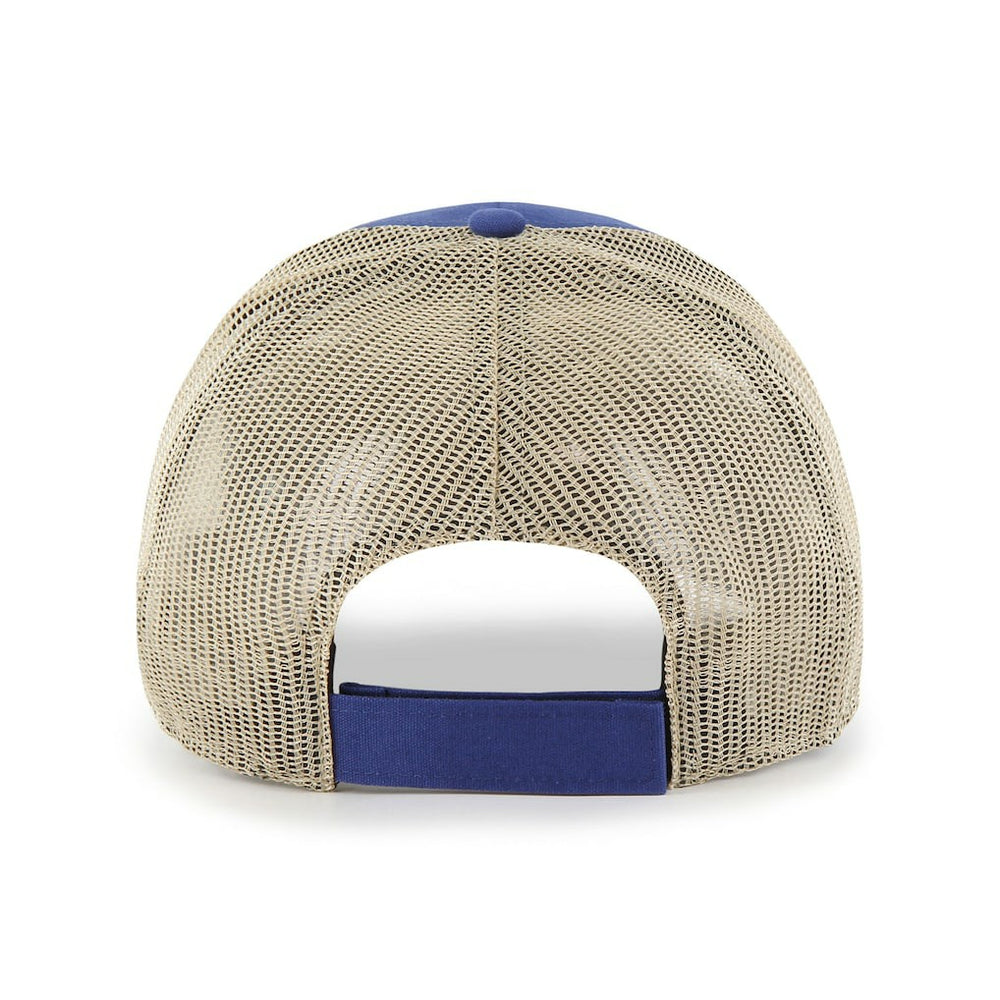 New York Giants '47 Rawhide Trucker Adjustable Hat - Royal/Natural for sale