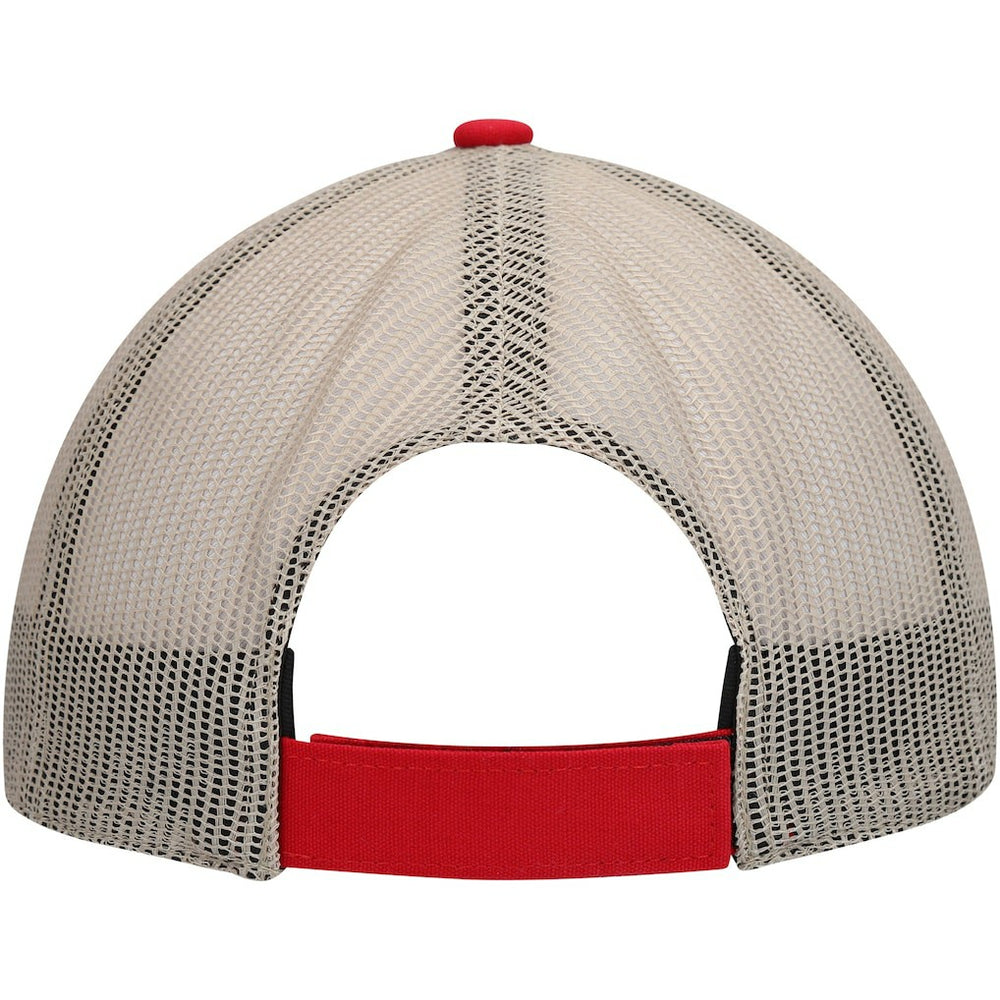 San Francisco 49ers '47 Rawhide Trucker Adjustable Hat - Scarlet/Natural discount