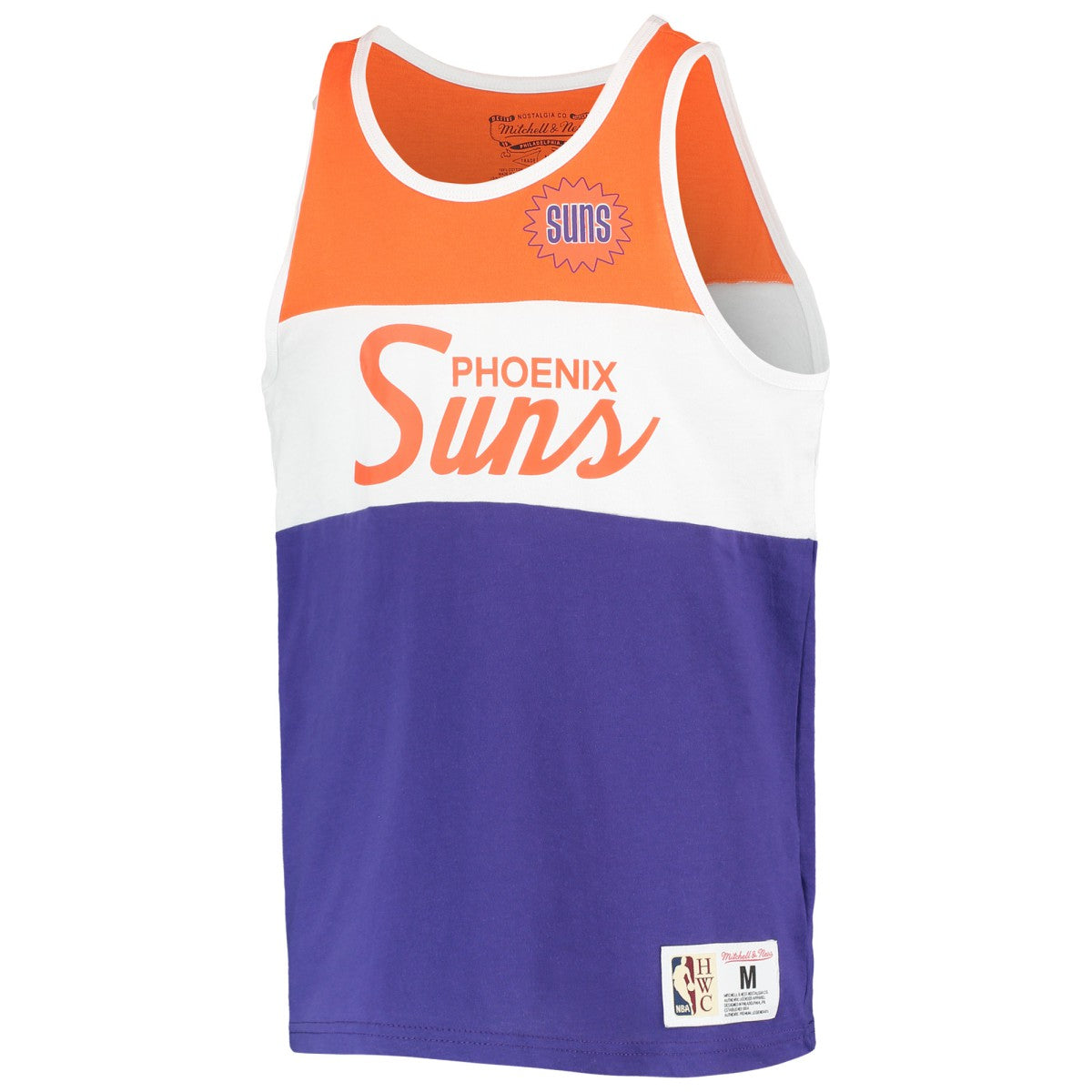 Phoenix Suns Youth Hardwood Classics Special Script Tank Top - Purple/Orange | Mitchell & Ness sale