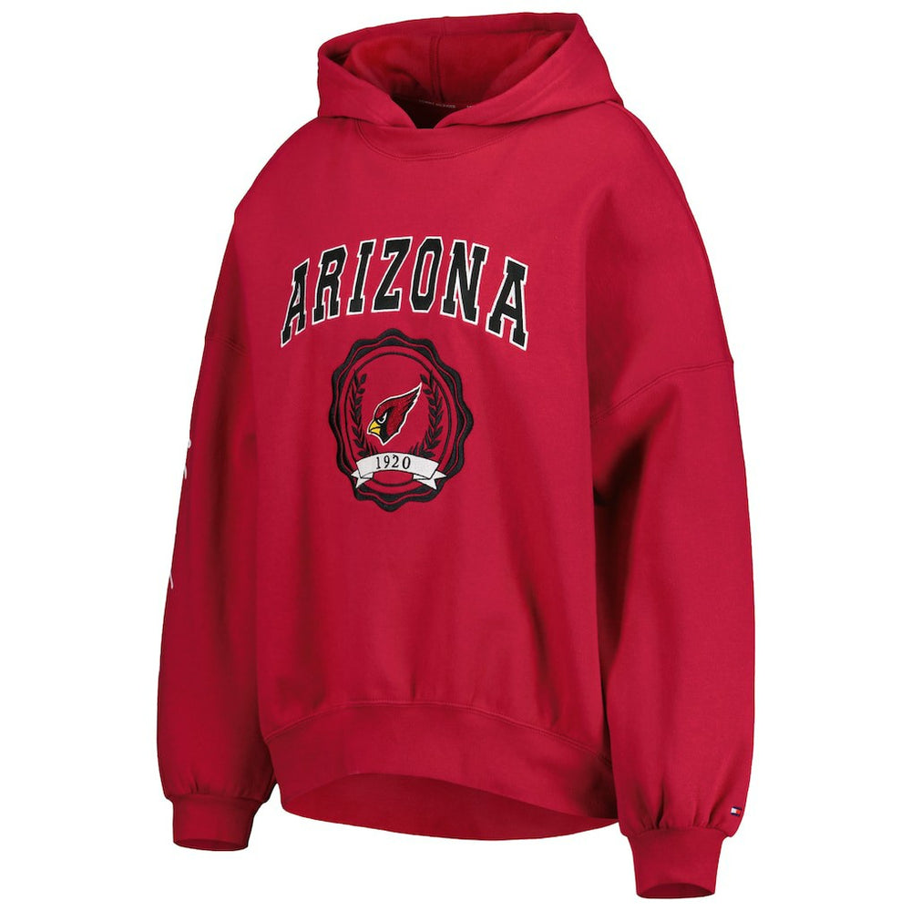 Arizona Cardinals Tommy Hilfiger Women's Becca Drop Shoulder Pullover Hoodie - Cardinal outlet
