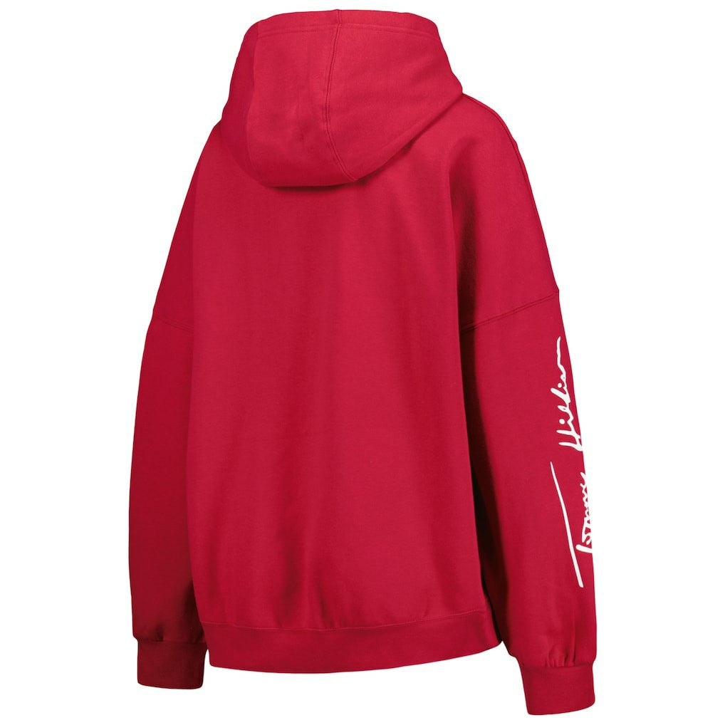 Arizona Cardinals Tommy Hilfiger Women's Becca Drop Shoulder Pullover Hoodie - Cardinal outlet