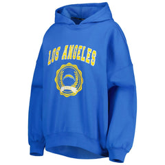 Los Angeles Chargers Tommy Hilfiger Women's Becca Drop Shoulder Pullover Hoodie - Powder Blue on sale
