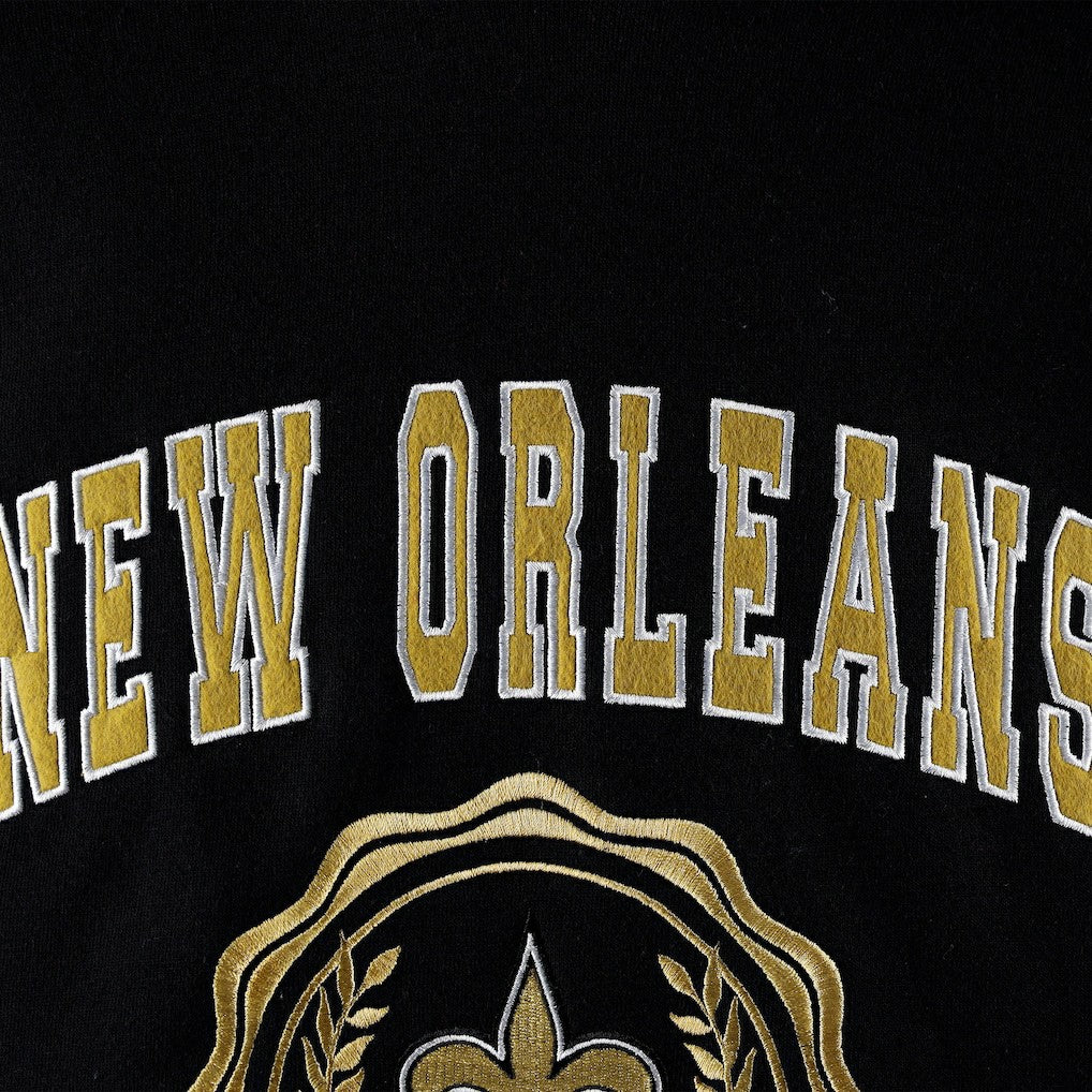 New Orleans Saints Tommy Hilfiger Women's Becca Drop Shoulder Pullover Hoodie - Black for sale