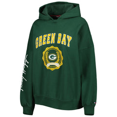 Green Bay Packers Tommy Hilfiger Women's Becca Drop Shoulder Pullover Hoodie - Green sale
