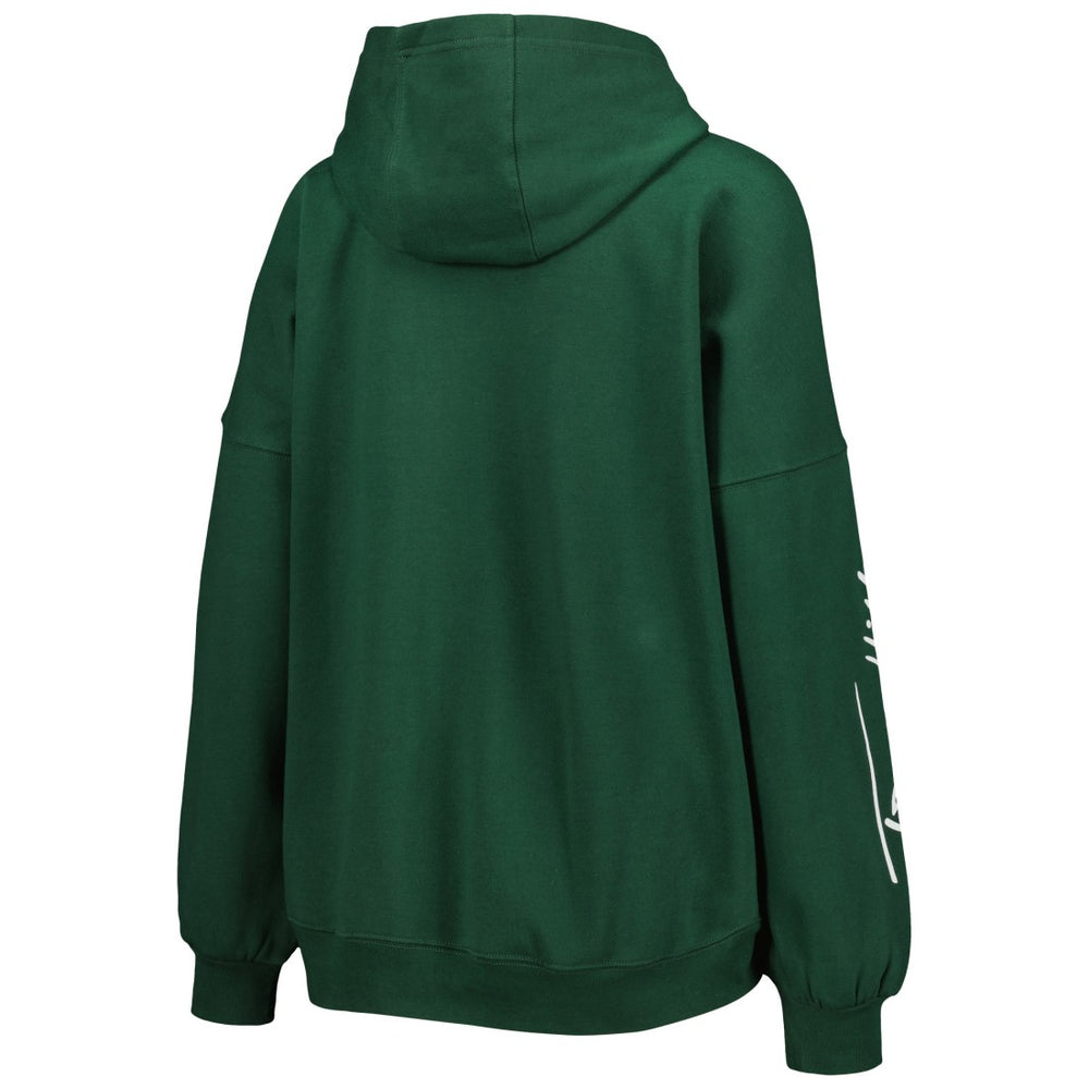 Green Bay Packers Tommy Hilfiger Women's Becca Drop Shoulder Pullover Hoodie - Green sale