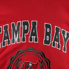 Tampa Bay Buccaneers Tommy Hilfiger Women's Becca Drop Shoulder Pullover Hoodie - Red on sale