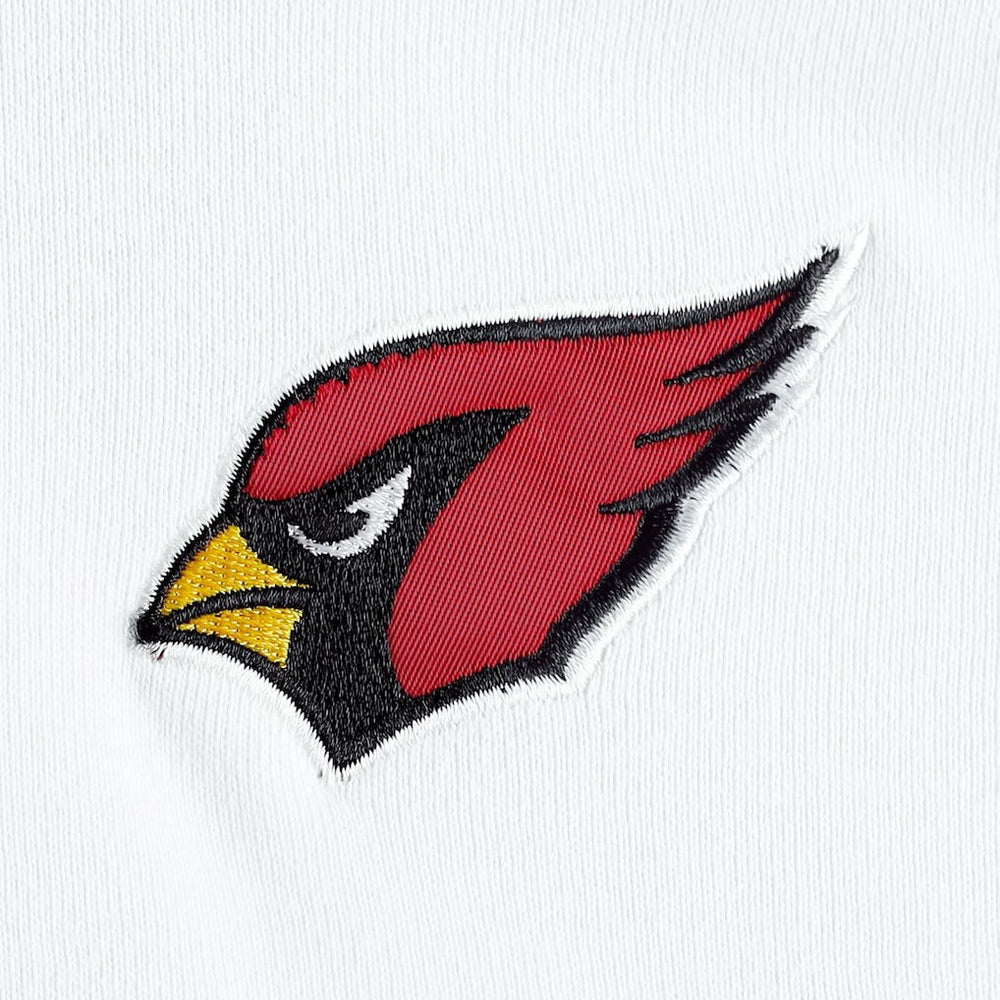 Arizona Cardinals DKNY Sport Women's Bobbi Color Blocked Pullover Hoodie - White/Cardinal for sale