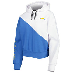Los Angeles Chargers DKNY Sport Women's Bobbi Color Blocked Pullover Hoodie - White/Powder Blue online