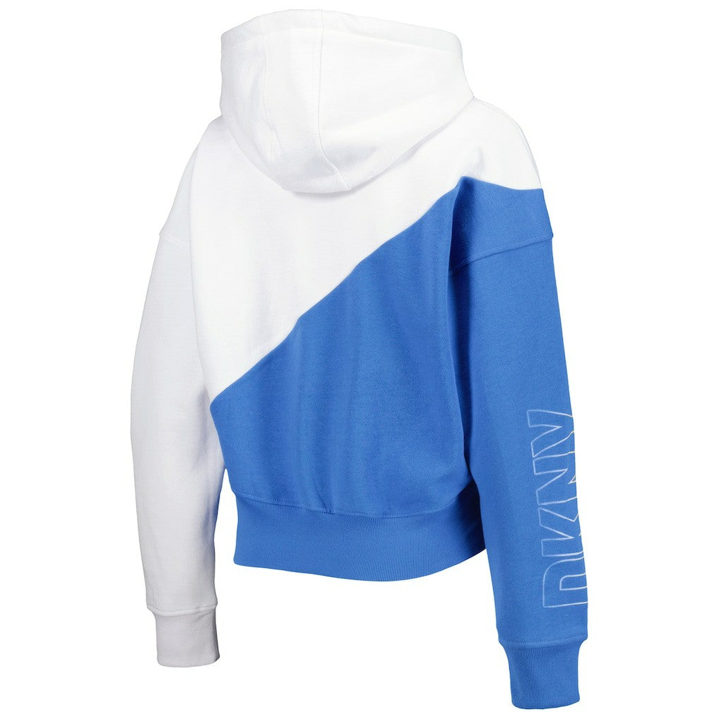 Los Angeles Chargers DKNY Sport Women's Bobbi Color Blocked Pullover Hoodie - White/Powder Blue online
