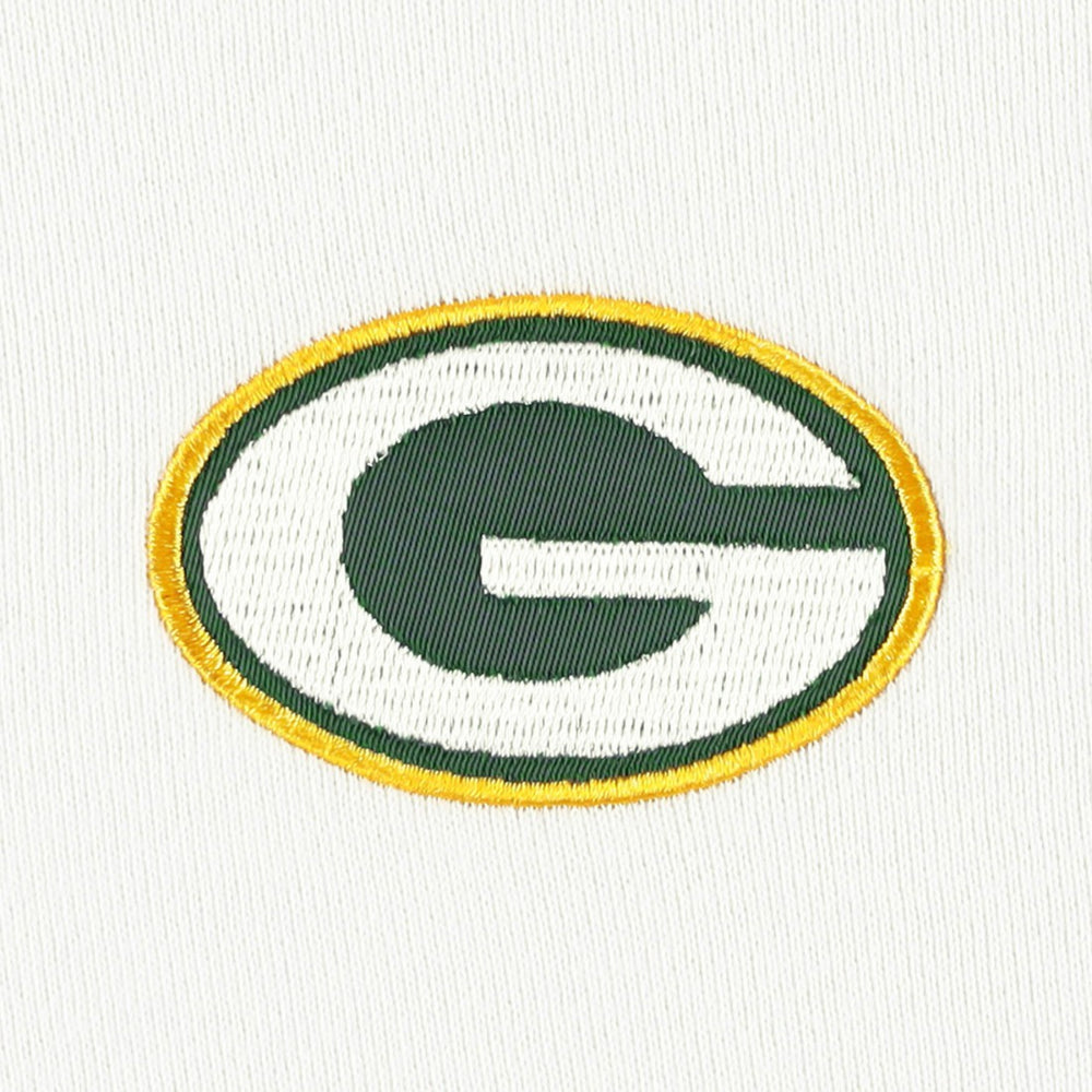 Green Bay Packers DKNY Sport Women's Bobbi Color Blocked Pullover Hoodie - White/Green cheap