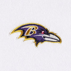 Baltimore Ravens DKNY Sport Women's Bobbi Color Blocked Pullover Hoodie - White/Purple sale
