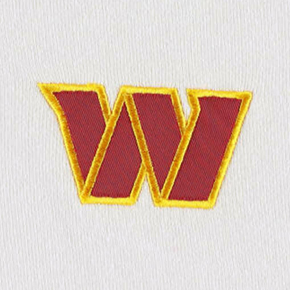 Washington Commanders DKNY Sport Women's Bobbi Color Blocked Pullover Hoodie - White/Burgundy on sale