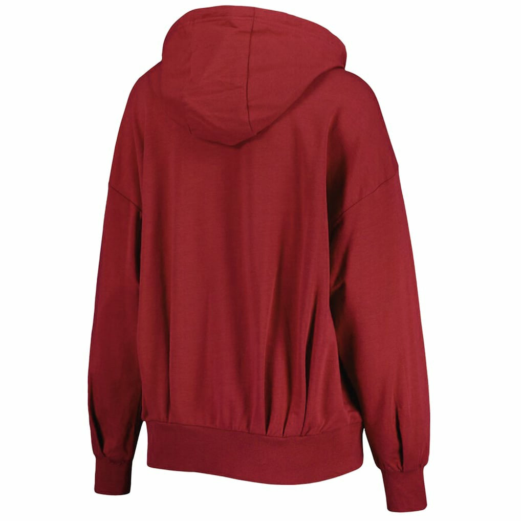 Arizona Cardinals MSX by Michael Strahan Women's Emerson Lightweight Full-Zip Hoodie - Cardinal outlet