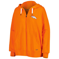 Denver Broncos MSX by Michael Strahan Women's Emerson Lightweight Full-Zip Hoodie - Orange for sale