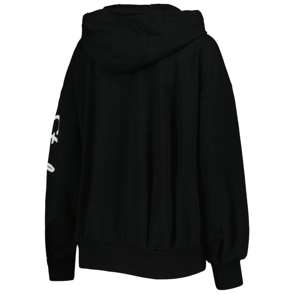 Pittsburgh Steelers MSX by Michael Strahan Women's Emerson Lightweight Full-Zip Hoodie - Black discount