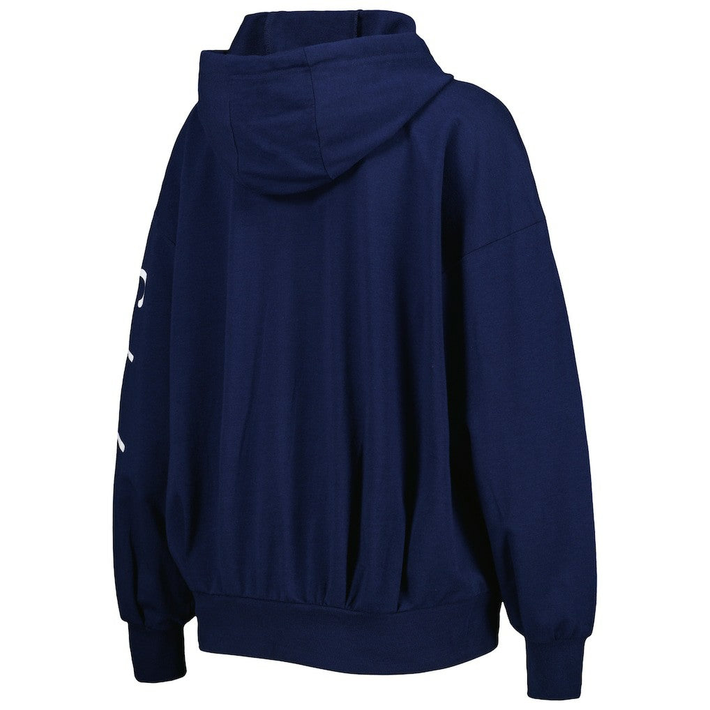 Seattle Seahawks MSX by Michael Strahan Women's Emerson Lightweight Full-Zip Hoodie - College Navy for sale