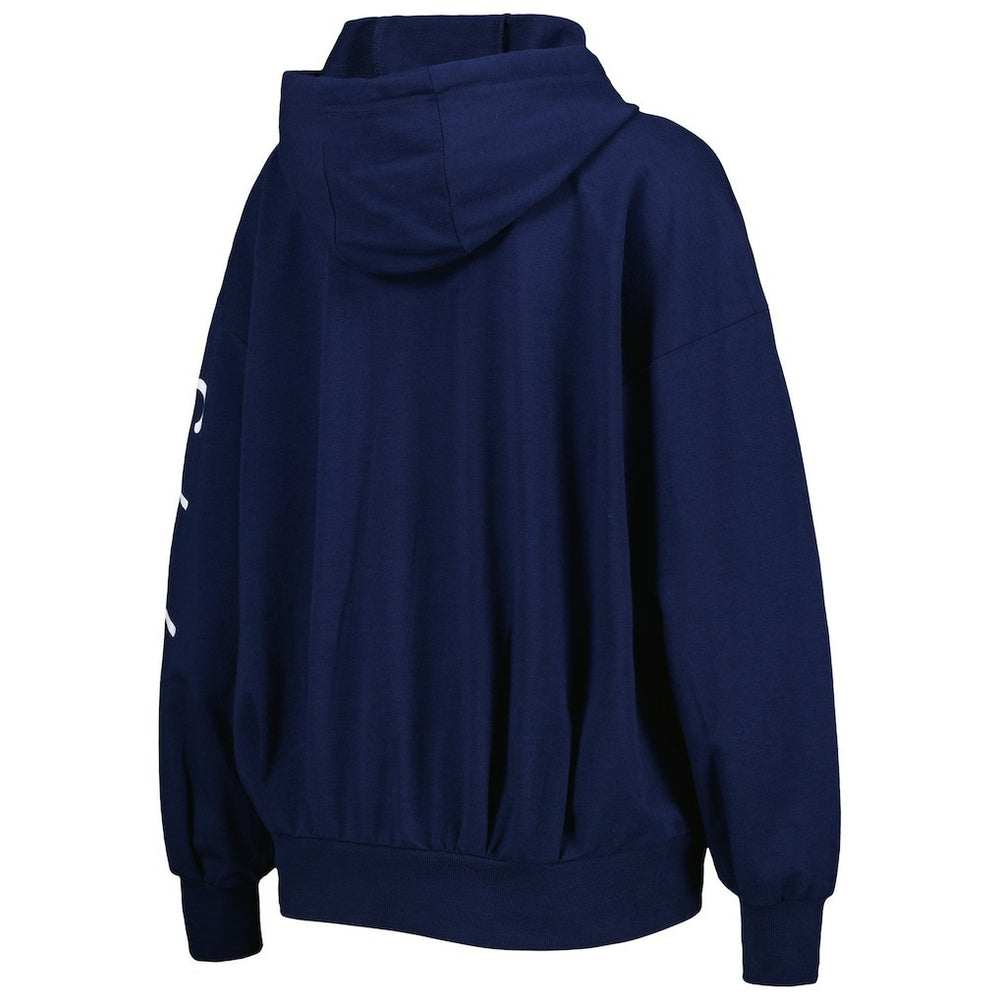 Seattle Seahawks MSX by Michael Strahan Women's Emerson Lightweight Full-Zip Hoodie - College Navy for sale