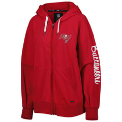 Tampa Bay Buccaneers MSX by Michael Strahan Women's Emerson Lightweight Full-Zip Hoodie - Red outlet