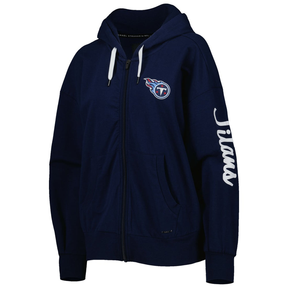 Tennessee Titans MSX by Michael Strahan Women's Emerson Lightweight Full-Zip Hoodie - Navy on sale