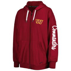 Washington Commanders MSX by Michael Strahan Women's Emerson Lightweight Full-Zip Hoodie - Burgundy discount