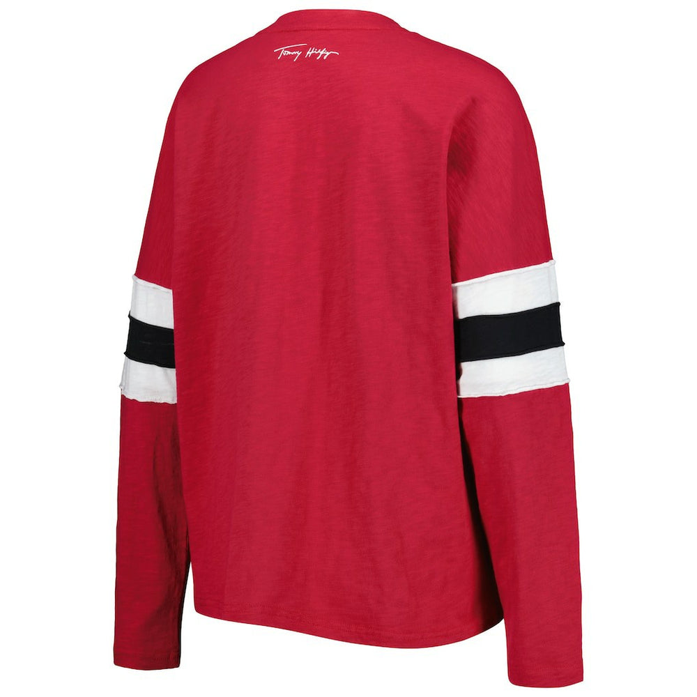 Arizona Cardinals Tommy Hilfiger Women's Justine Long Sleeve Tunic T-Shirt - Cardinal outlet