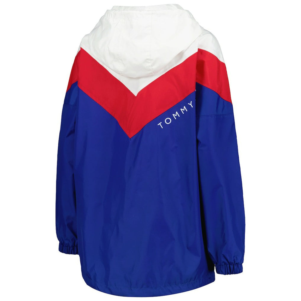 Buffalo Bills Tommy Hilfiger Women's Staci Half-Zip Hoodie Windbreaker Jacket - White/Red sale