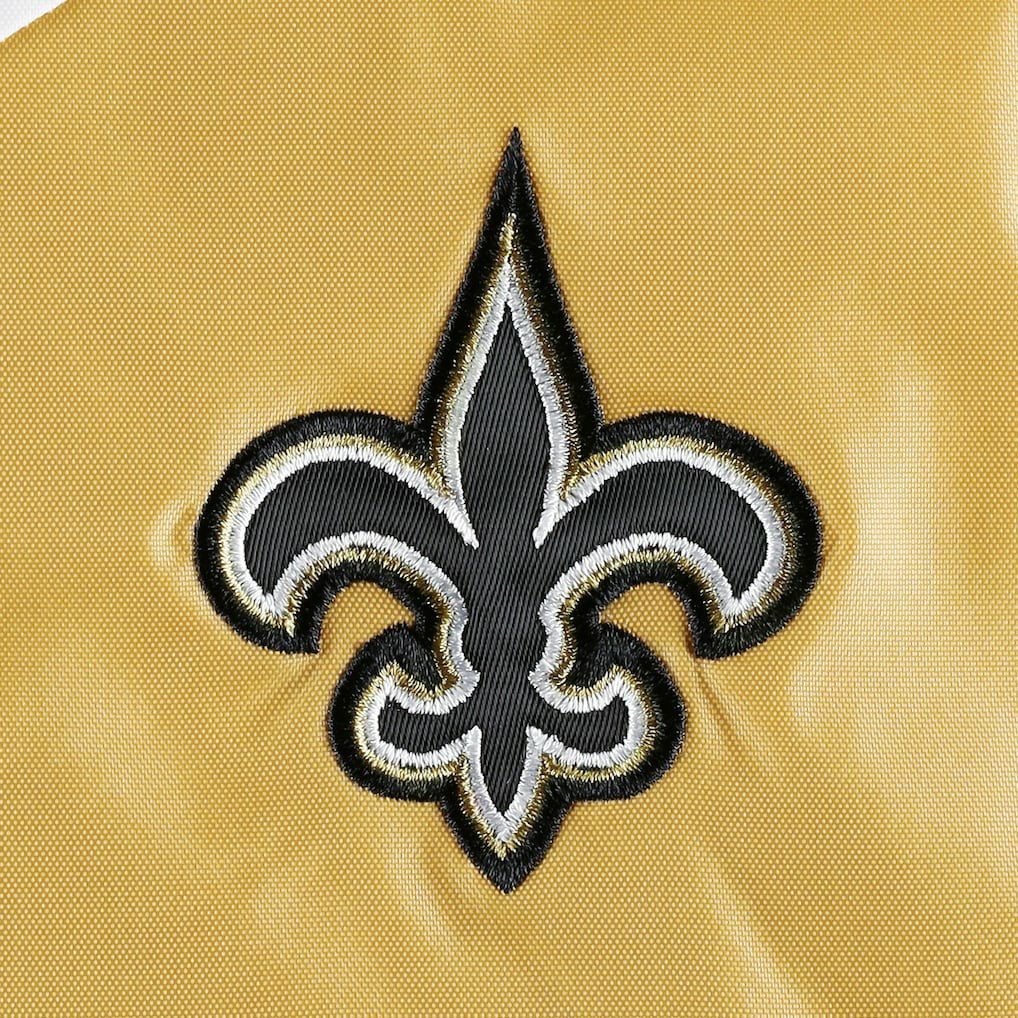 New Orleans Saints Tommy Hilfiger Women's Staci Half-Zip Hoodie Windbreaker Jacket - White/Gold sale