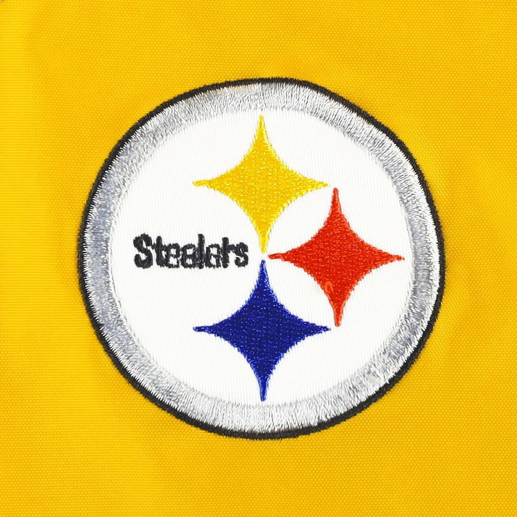 Pittsburgh Steelers Tommy Hilfiger Women's Staci Half-Zip Hoodie Windbreaker Jacket - White/Gold outlet
