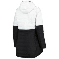 Las Vegas Raiders MSX by Michael Strahan Women's Willow Quilted Hoodie Full-Zip Jacket - White/Black cheap